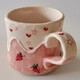 Handmade painted coffee mug
